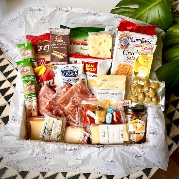 Meat & Cheese Grazing Box .. Italian Food in a Box by Hample