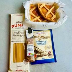 Spaghetti with Chilli and Garlic meal box by Hample